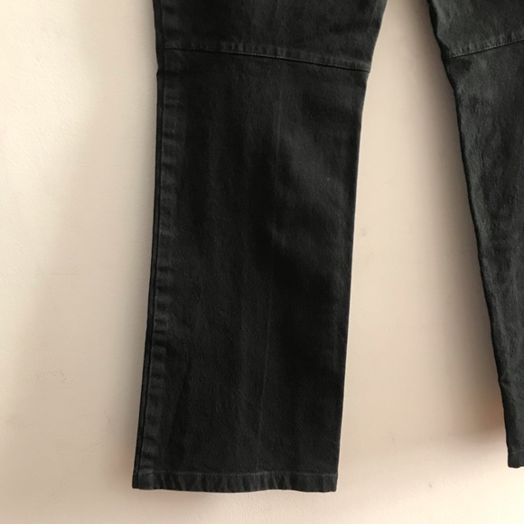 Theory Black Stretch Denim Demi Bootcut Low-rise Mid-rise Jeans Size 0 - Picture 7 of 9